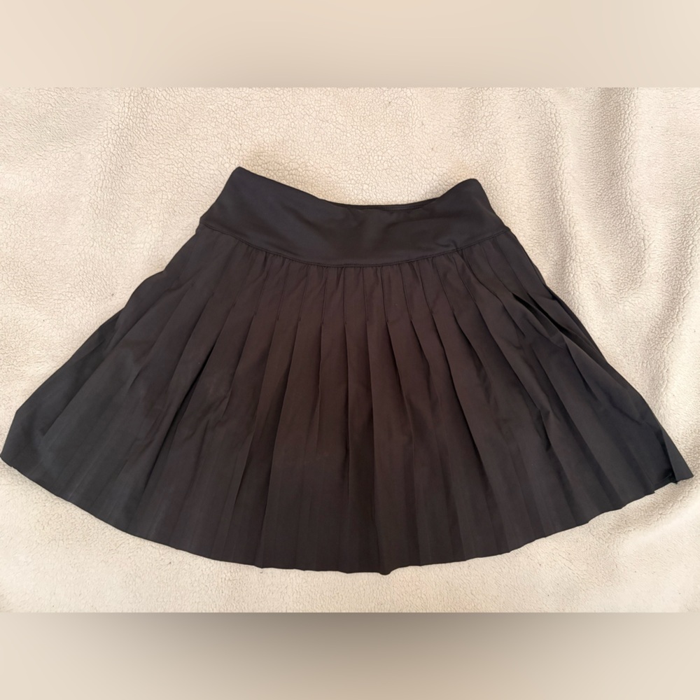 Black Pleated Women's Skirt